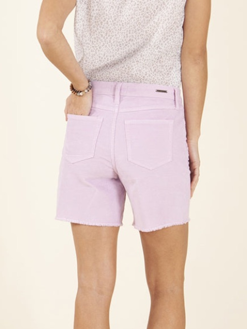 Carve Designs Women's NWOT Oahu Lilac Pink Fray Hem 6” Shorts Size 6 - Picture 3 of 13
